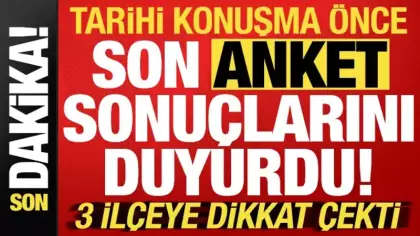 Son dakika haberi: Abdullah Özdemir, tarihi konuşma öncesi son anket sonuçlarını açıkladı!