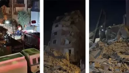 Son dakika haberi! Küçükçekmece'de yıkımı yapılan binada çökme:  2 kişi yaralandı