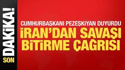 Son dakika haberi... Pezeşkiyan'dan savaşı bitirme çağrısı