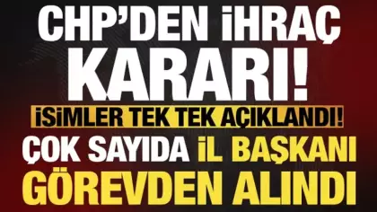 Son dakika: İhraç kararları açıklandı, CHP'de 8 il başkanı görevden alındı!