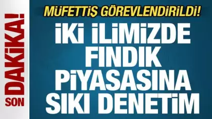 Son dakika: İki ilimizde fındık piyasasına sıkı denetim: Müfettiş görevlendirildi