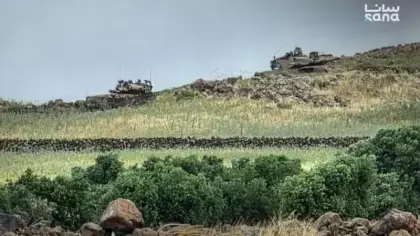 Son dakika... İsrail Suriye'de bir köyü bombaladı