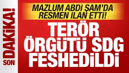 Son dakika: Mazlum Abdi Şam'da ilan etti: Terör örgütü SDG feshedildi!
