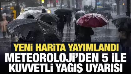 Son Dakika: Meteoroloji’den 5 ile kuvvetli yağış uyarısı