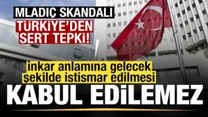 Son dakika: Mladiç skandalı! Türkiye'den sert tepki!