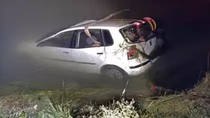 Sulama kanalına uçan otomobildeki 2 kişi hayatını kaybetti