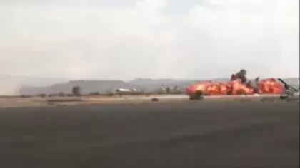 Suudi Arabistan’ın Sana Uluslararası Havalimanı’nı vurdu!