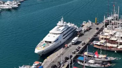 Suudi milyarder Fethiye'de milyonlar akıttı: Mega yatına 100 ton akaryakıt aldı!