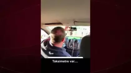 Taksicinin turistten fazla para istediği anlar ve 