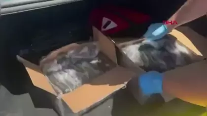 Taksinin bagajını açan ekipler gözlerine inanamadı