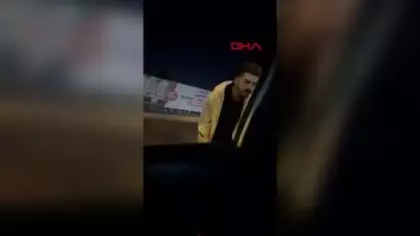 Taksiye tekme atıp şoförü tehdit etti: Bunları kaportacıya yaptır