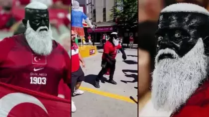 Tarzıyla dünyada viral olan Türk taraftarın Beşiktaşlı olduğu ortaya çıktı