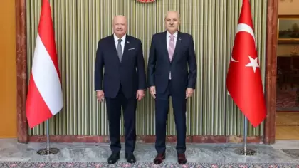 TBMM Başkanı Kurtulmuş, Avusturya Şansölyesi Stocker'ı kabul etti