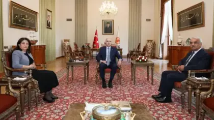 TBMM Başkanı Kurtulmuş, DEM Parti İmralı heyetini kabul etti