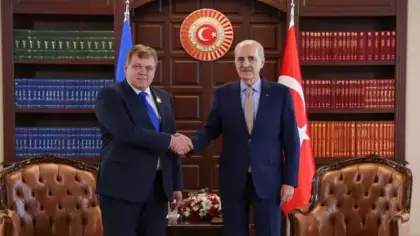 TBMM Başkanı Kurtulmuş, Estonya Parlamentosu Başkanı Hussar ile görüştü