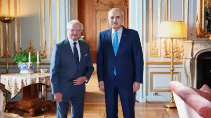 TBMM Başkanı Kurtulmuş, İsveç Kralı Carl XVI. Gustaf ile görüştü