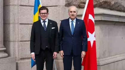 TBMM Başkanı Kurtulmuş, İsveç Parlamentosu Başkanı Norlen ile görüştü