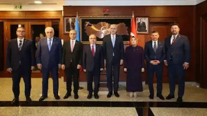 TBMM Başkanı Kurtulmuş, Türkiye'nin Bakü Büyükelçiliğini ziyaret etti