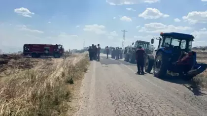 Tekirdağ'da korkutan anız yangını: 150 dönüm tarım arazisi küle döndü!
