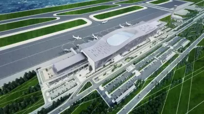 Trabzon Yeni Havalimanı'nda şantiye çalışmaları başladı