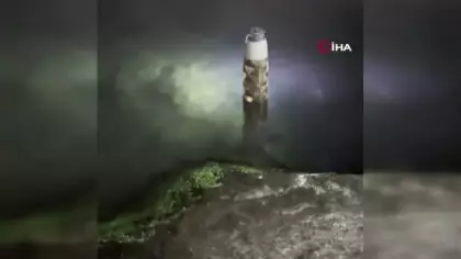 Trabzon’da kıyıya vuran roket parçası ekipleri harekete geçirdi
