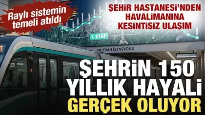 Trabzon'un asırlık hayali gerçek oluyor: Raylı sistemin temeli atıldı