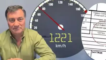 Trafik cezasında akılalmaz olay: Ne uçak ne Formula 1 böyle hız yapmadı!