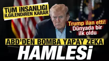 Trump ilan etti! ABD'den bomba yapay zeka hamlesi! Tüm insanlığı ilgilendiren karar