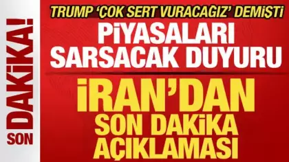 Trump 'vuracağız' demişti: İran'dan son dakika açıklaması! Piyasaları sarsacak duyuru
