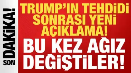 Trump'ın tehdidi sonrası İran'dan yeni açıklama: Bu kez ağız değiştirdiler!