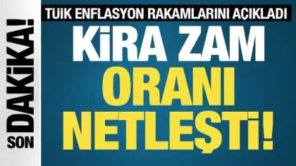 TÜİK enflasyon rakamlarını açıkladı: Kiralara yapılabilecek azami zam oranı netleşti!