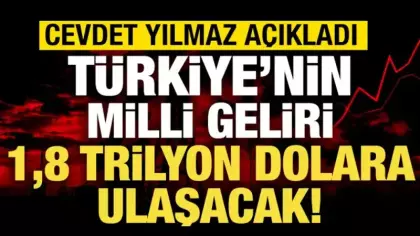 Türkiye’nin milli geliri 1,8 trilyon dolara ulaşacak