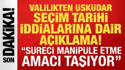 ‘Üsküdar’daki seçim tarihinin bir partiye avantaj sağladığı’ iddialarına açıklama