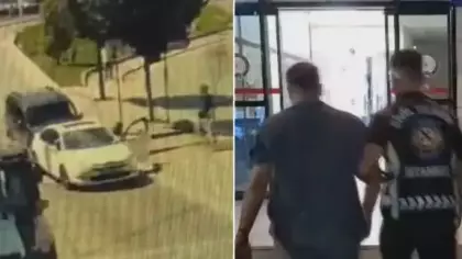 Yayaya saldırdı, bedeli ağır oldu!