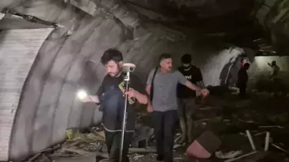 Yıkılan işhanının altından 2'nci Dünya Savaşı'ndan kalma sığınak çıktı