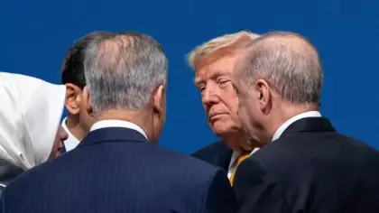 Zirve öncesi Donald Trump ile ayaküstü 4'lü mini zirve